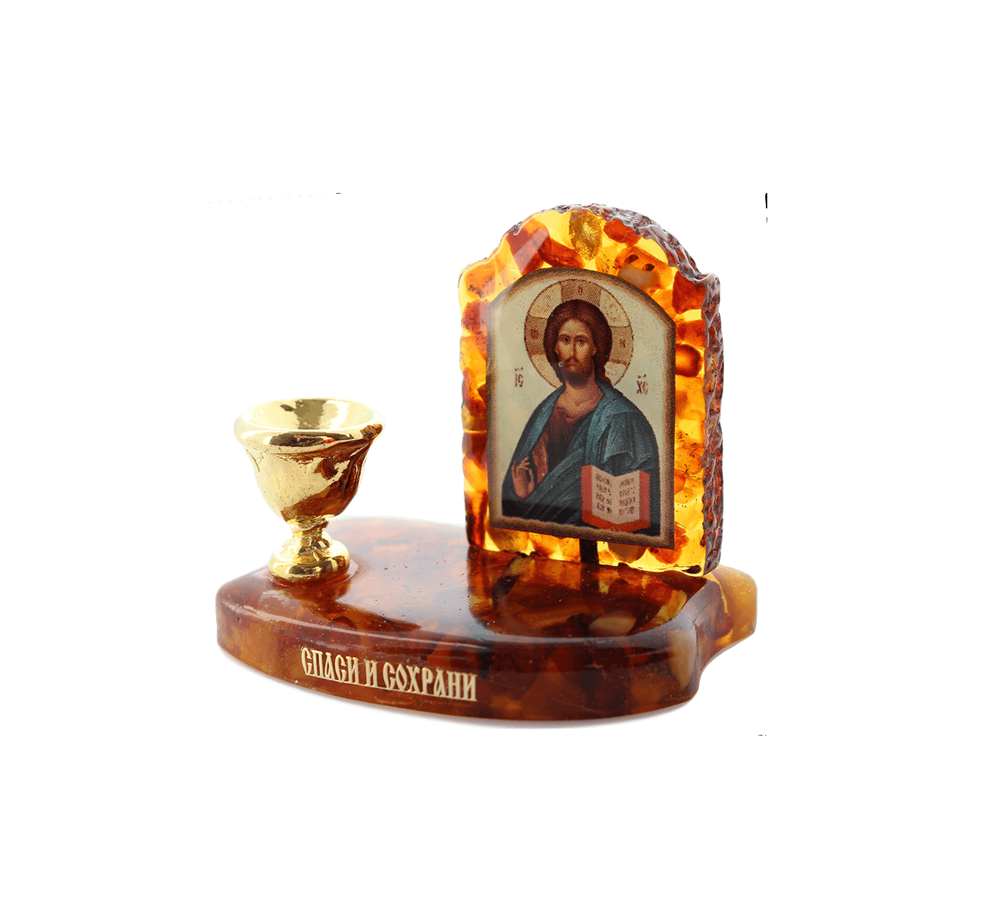 Подсвечник маленький с иконкой Господа Вседержителя Подсвечник маленький с иконкой Господа Вседержителя